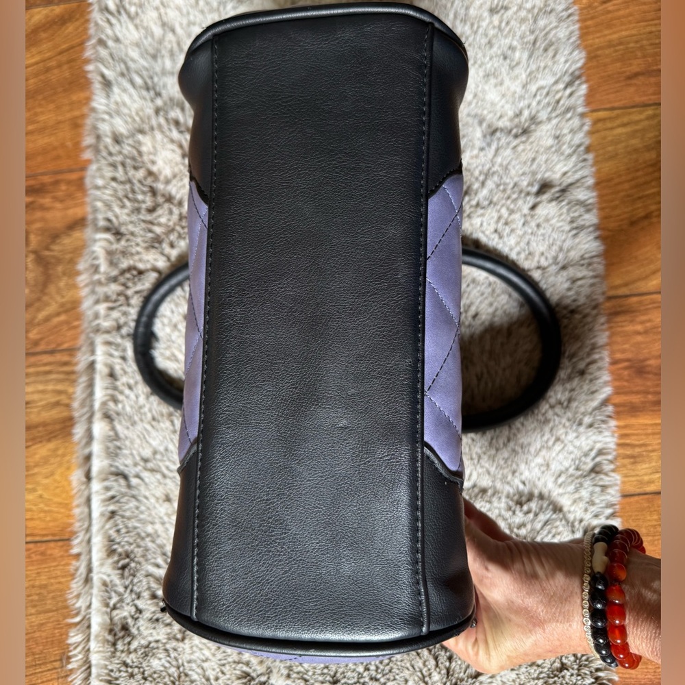 The Nightmare Before Christmas clasp Black and Purple Quilted Women's Handbag - Picture 6 of 9